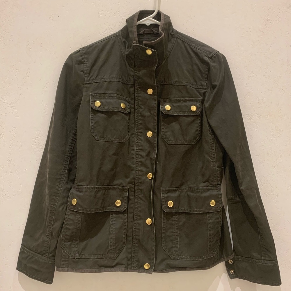 J Crew Canvas Coat Jacket - size XS